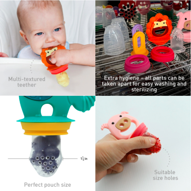 marcus and marcus baby fruit feeder popsicle ice pop teething teether 宝宝水果辅食喂食神器冰棒果冻咬牙胶